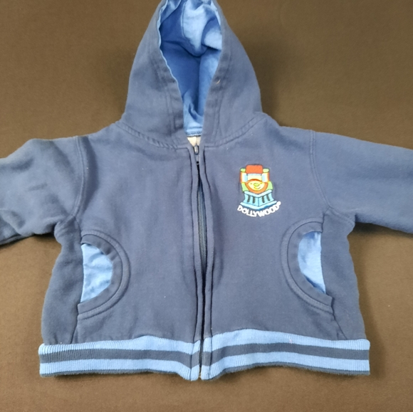 Dollywood kids hooded jacket with train on front size 4T - Picture 1 of 8